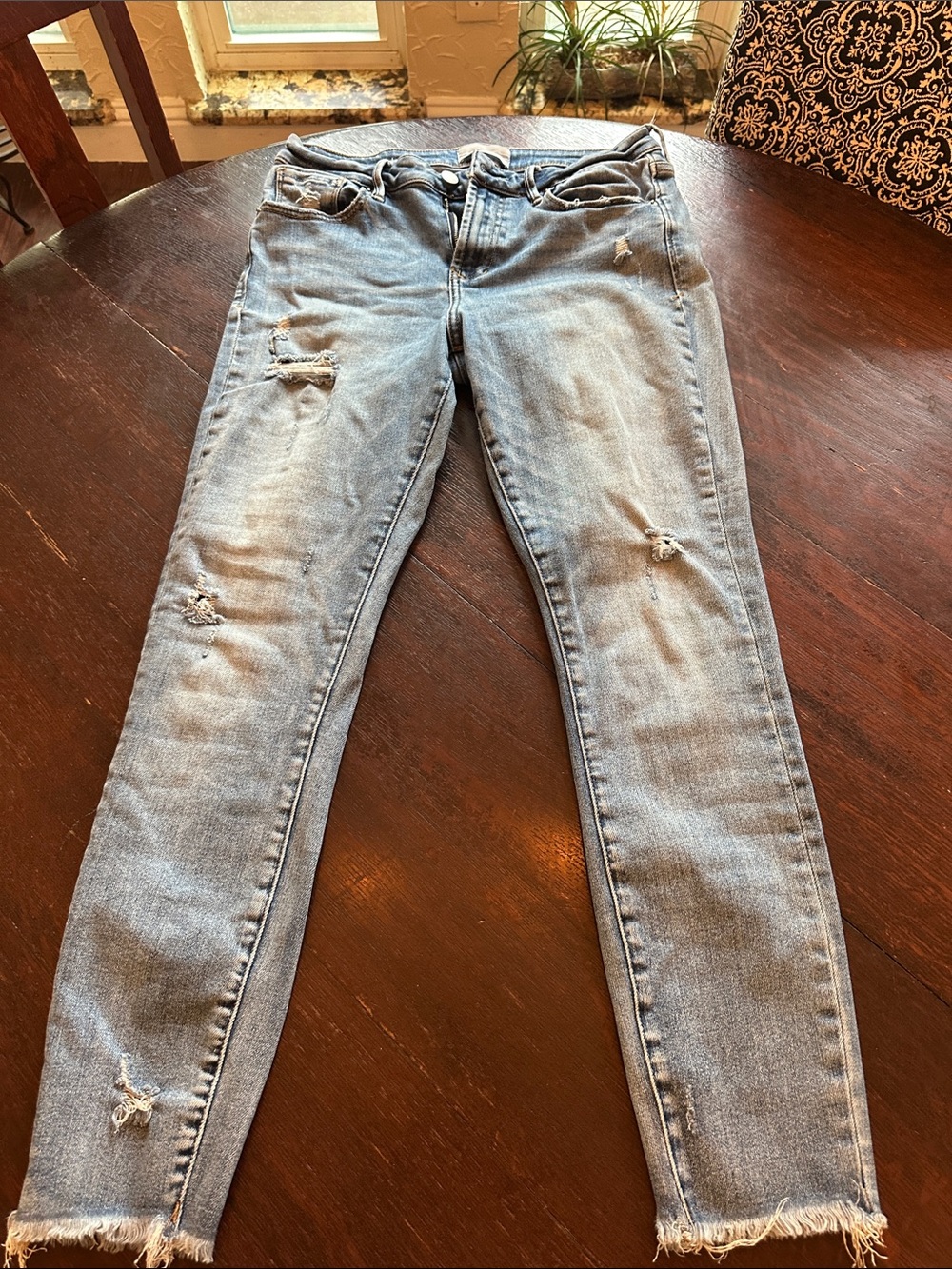 Dear John Light Blue Distressed Skinny Jeans